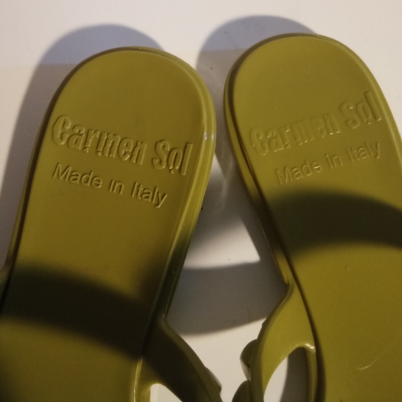 Olive Green Women's Sandals - Picture 5 of 7